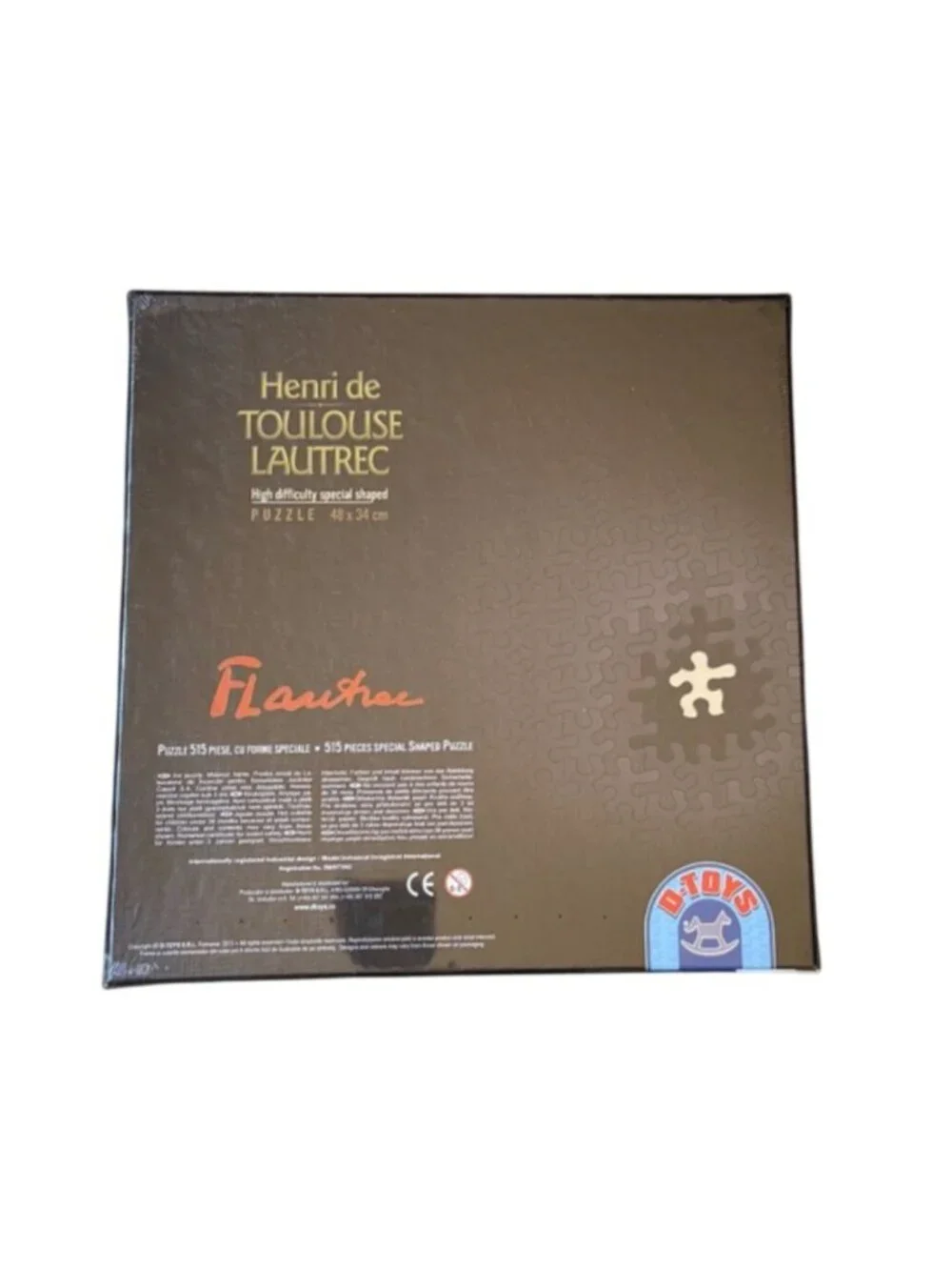D-Toys Jane Avril Toulouse Lautrec 515 Pc High Difficulty Puzzle‎ New and Sealed